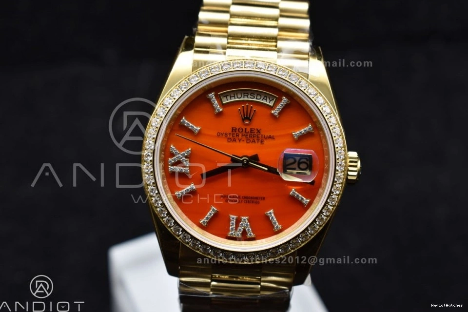 653 Red RAF 36 Dial A Date Carnelian Best YG Edition on Sporty YG Bracelet Day 1:1 0302